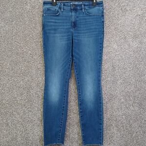ATHLETA Sculptek Skinny Stretch Raw Hem Ankle Jeans Size 10